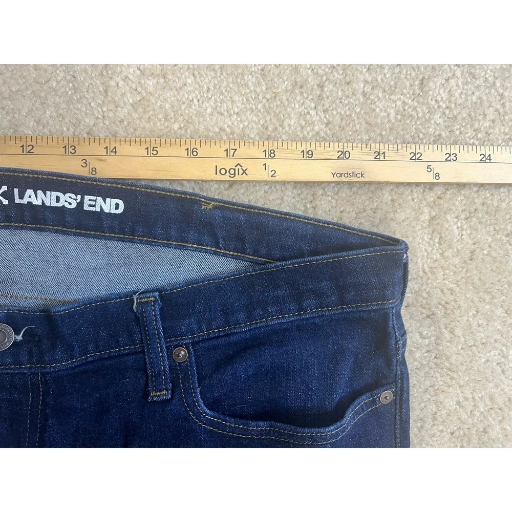 Blake Shelton Lands End Denim Jeans 46X29 Dark Wash Western Stretch‎ Straight